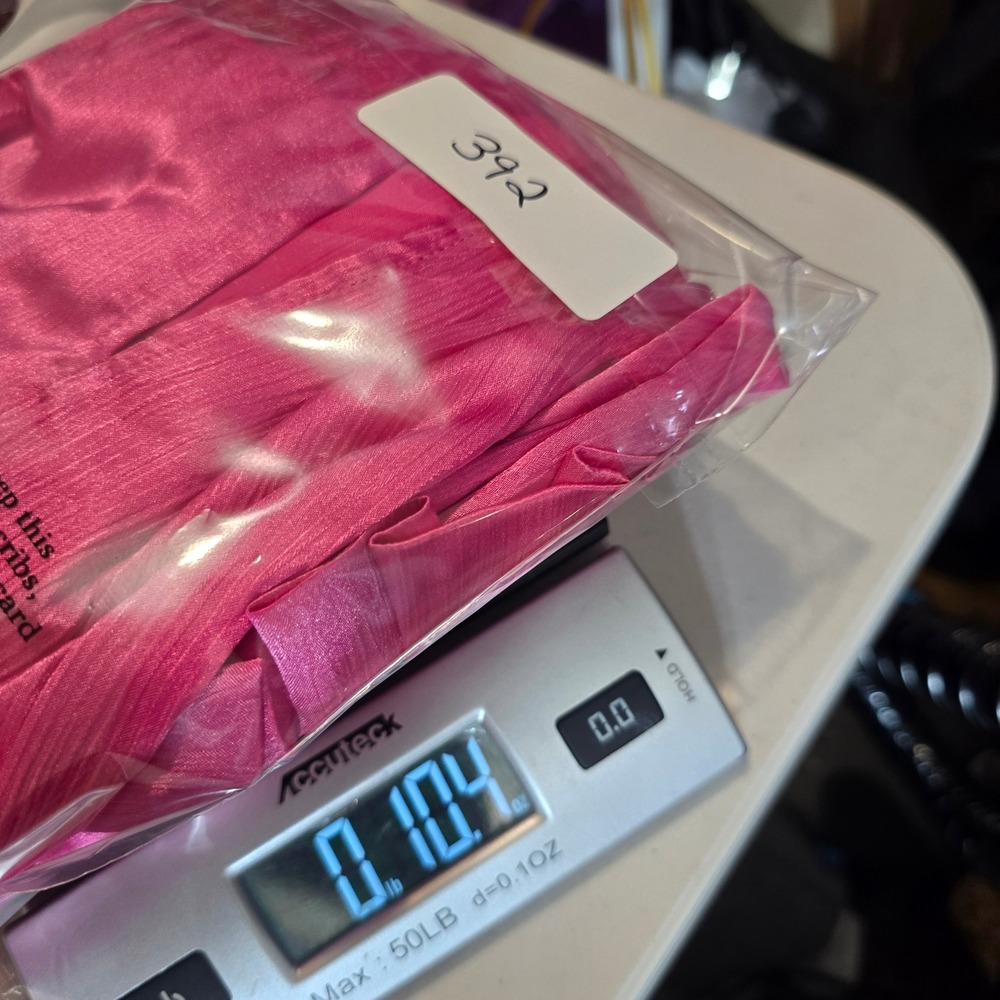 Hello Molly Hot Pink Ruffle Bustier Double Slit Satin Maxi Dress XS USA 2 - Picture 12 of 12